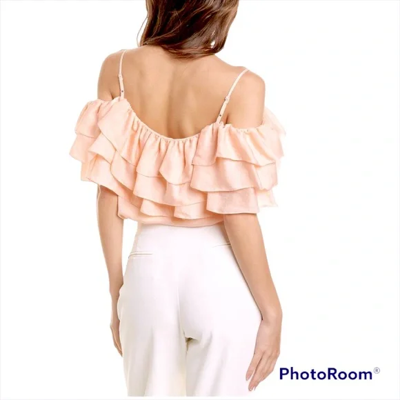 MAJE RUFFLE TOP - Picture 2 of 4